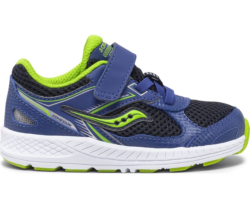Tenis Saucony Cohesion 14 A/C Jr. Niños Azules Verdes | México 802CTVE